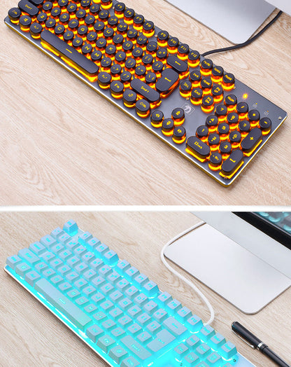 Clavier de jeu filaire rétro lumineux